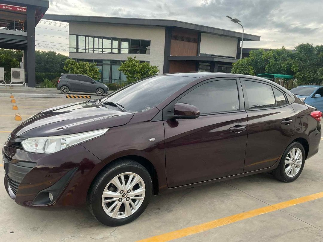 Toyota Vios 1.5 E (M) (Category: Used Cars) located in Caloocan City. Submitted by geraldking19261 (Listing ID 1377130348, Image 2). Description: Toyota Vios 1.3 XLE Manual transmission Year model: 2020 Odometer: 108,××× Color: Blackish Red Registration until: March 31, 2026 First owner Casa maintained (refer to records) With duplicate key Complete paper (OR/CR) New battery - putchased last May 26, 2025 (6 months warranty) Tires- purchased last 2