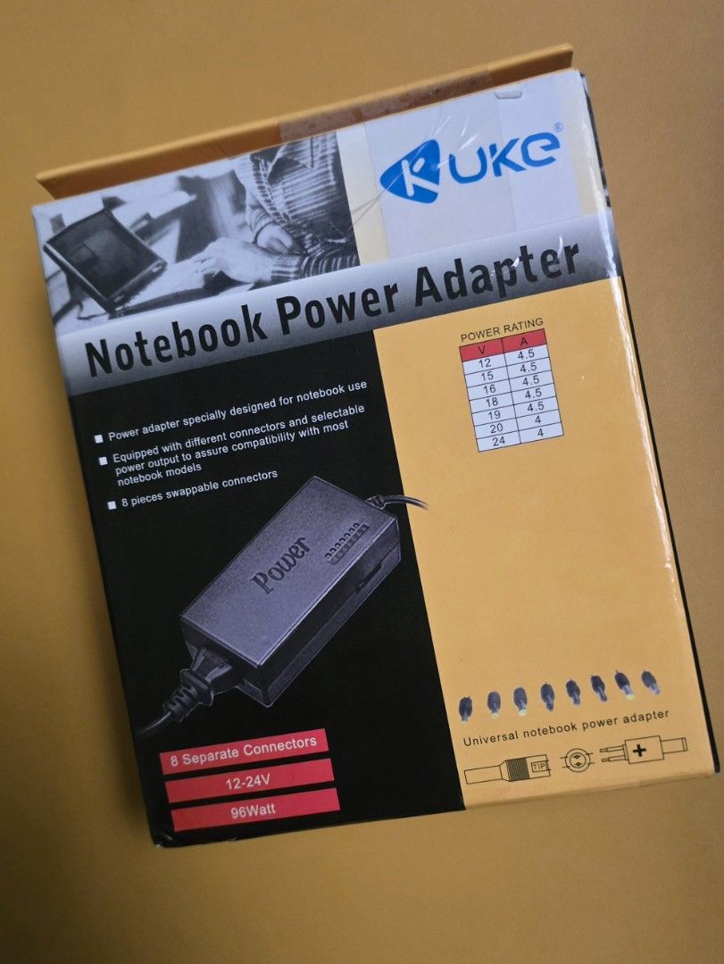 Universal Laptop Power Adapter (Category: Chargers) located in Orani. Submitted by knighty1027 (Listing ID 1377167365, Image 1). Description: Not compatible sa Dell laptop kaya hindi nagamit..