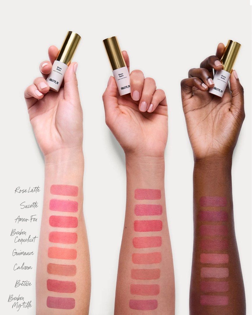 Violette FR Bisou Balm (Category: Makeup) located in Taguig. Submitted by francextrasph (Listing ID 1331708135, Image 3). Description: we reached our msg limit dm us on lG to inquire/order (francextrasph) A sheer matte lipstick-meets-hydrating balm with a flush of color and subtle blurring effect for a just-been-kissed lip look. PRE ORDER(₱2000) ON HAND (₱2100) viral on tiktok All shades are available for pre order ON HAND - ₱2100 • Betise • Amou