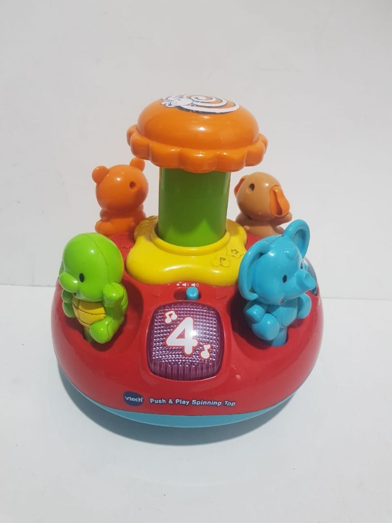 Vtech push & play spinning top, Toys & Collectibles, Mainan di Carousell