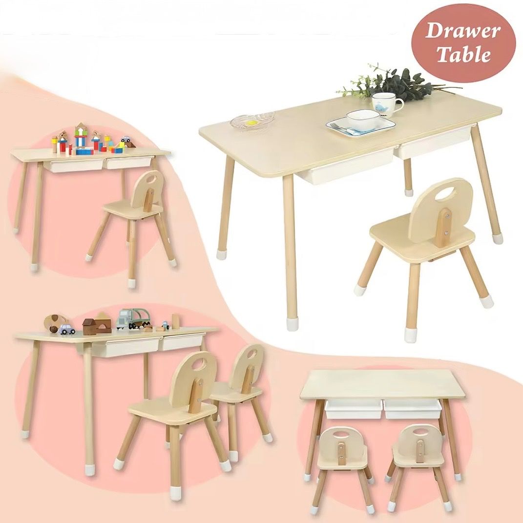 Wooden Kids Study Desk Table | Learning Drawing Writing Table | Play Activity Desk Table | Children Chair With Table Set | Toddler Home Learning Table | Preschool Wooden Study Table | Minimalist Kids Desk Table (Category: Kids' Tables & Chairs) located in Singapore. Submitted by favhomestore (Listing ID 1377159273, Image 3). Description: 🚚 FREE DOORSTEP DELIVERY 🚚 *DM if interested* Delivery takes 2-3 working days. Dimensions (in L * W * H): - 