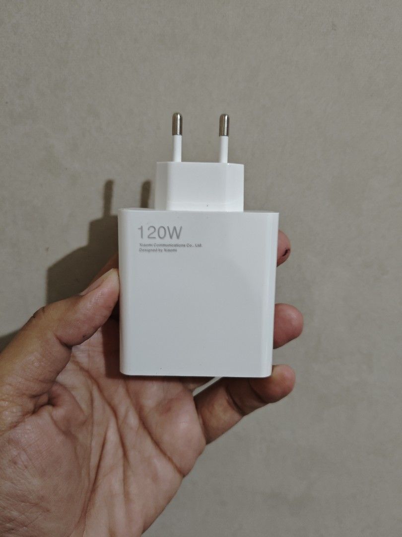 Xiaomi 120w charger set (Category: Chargers & Cables) located in Quezon City. Submitted by unboxingtito (Listing ID 1377075687, Image 2). Description: Brand new and unused. with box and cable..