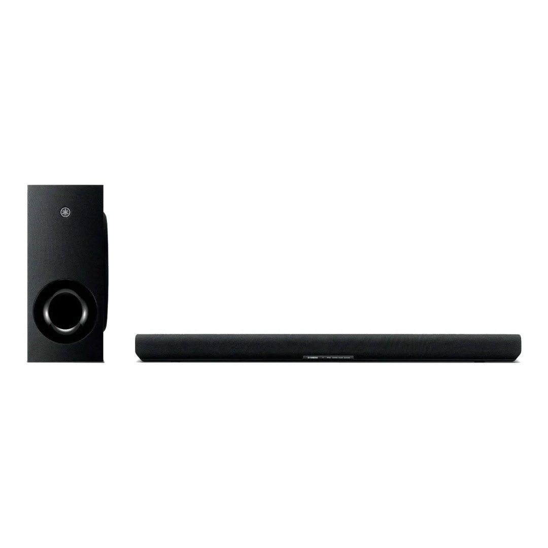 YAMAHA SR-B40A SOUNDBAR WITH EXTERNAL SUBWOOFER (Category: Soundbars, Speakers & Amplifiers) located in Singapore. Submitted by geronimo77 (Listing ID 1377028185, Image 3). Description: Yamaha soundbar with a separate subwoofer for enhanced audio. Features HDMI (ARC), optical, and USB connectivity. Includes the soundbar and subwoofer. Great for upgrading your home theater experience..