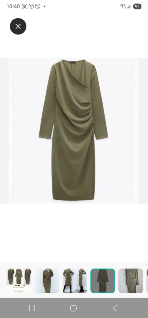 Zara midi dress (Category: Dresses) located in Paranaque City. Submitted by declutterproject (Listing ID 1377026352, Image 3). Description: decluttering.