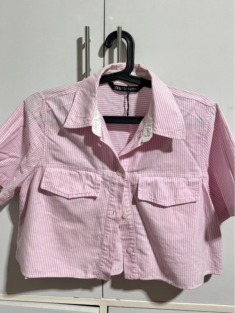 Zara Pink Polo (Category: Shirts) located in Manila. Submitted by gcel01 (Listing ID 1377146538, Image 2). Description: Rfs: decluttering Original price ₱1,995.