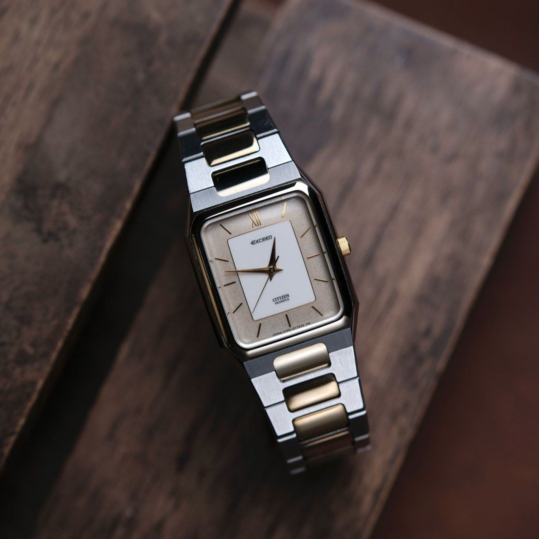 80s Two Tone Citizen Exceed Quartz with Nautilus Bracelet Vintage