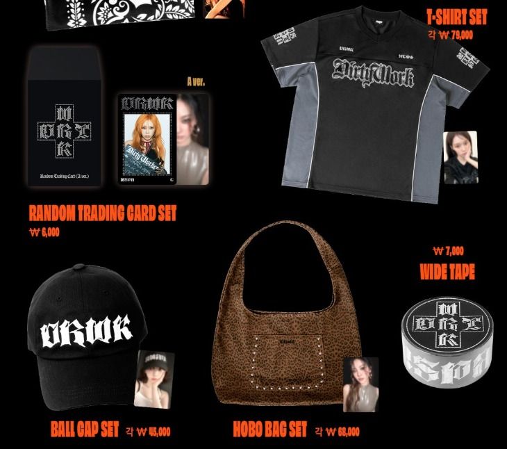 現貨] AESPA Dirty Work ALBUM MD 快閃周邊代購MERCH 場周小卡T恤
