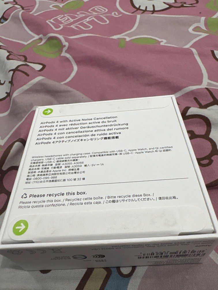 由 kim.06 (刊登 ID 1377350083，圖片 2) 提交，位於 台中市 (Taichung) 的 全新未拆封air pods4 主動式降噪 (類別：耳機)，說明：朋友續約加價購，因自己有了，故售出。。