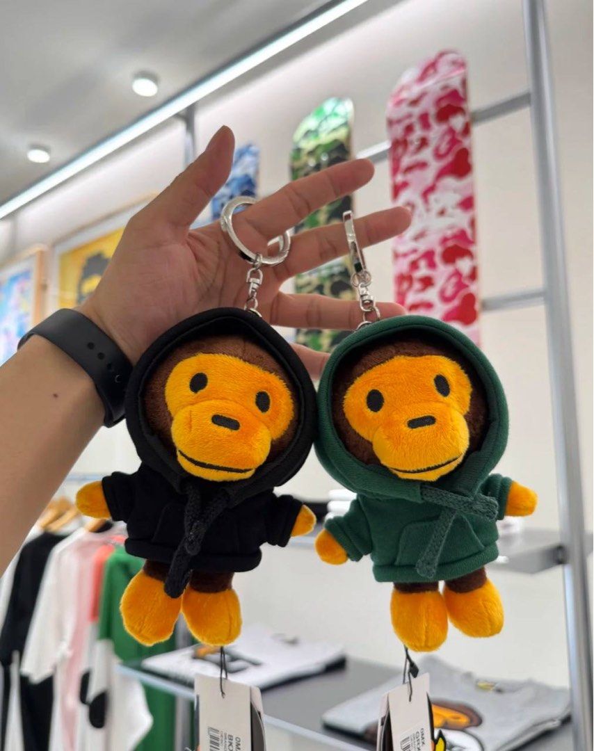 Bape Baby Milo Hoodie Plush Doll Keychain, Toys & Collectibles
