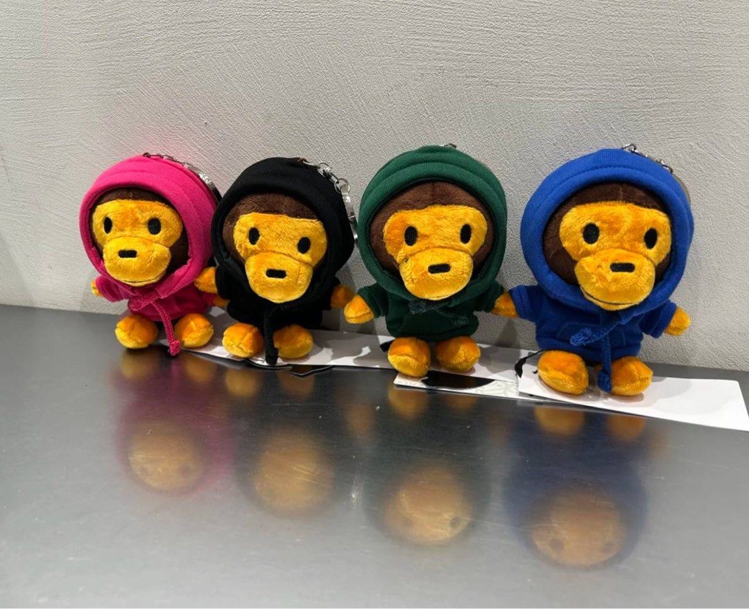 Bape Baby Milo Hoodie Plush Doll Keychain, Toys & Collectibles