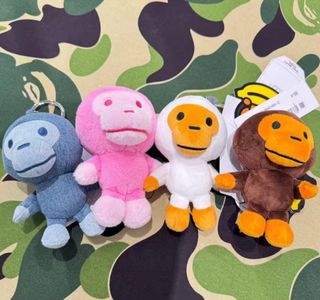 小物 BAPE Baby Milo Plush Doll Keychain pink BAPE Baby Milo Plush Doll Keychain Pale Pink Men's - FW24 - US