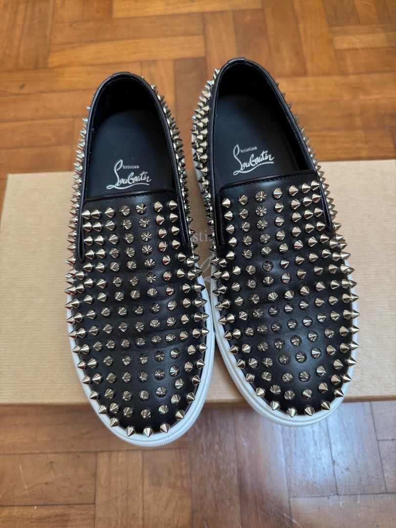 Christian Louboutin Spikeboat Donna Flat Luxury, Sneakers