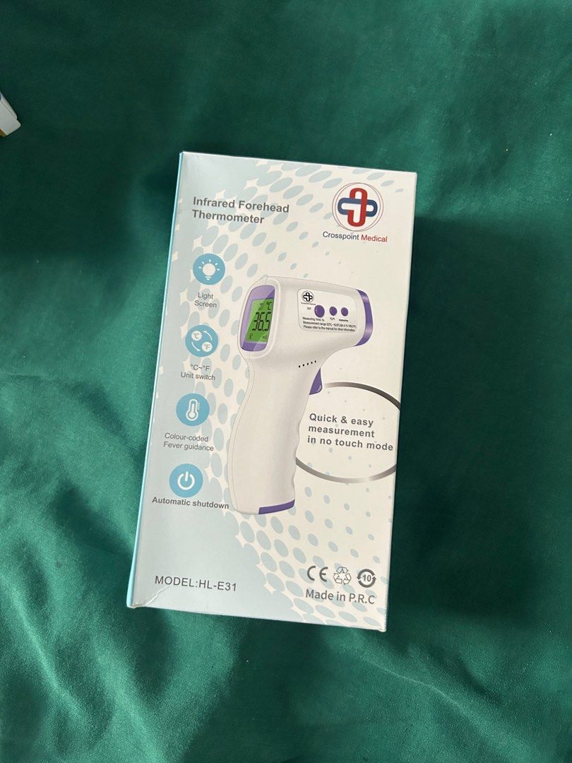 crosspoint medical infrared thermometer (Category: Medical Supplies & Tools) located in Manila. Submitted by smolambean (Listing ID 1377336409, Image 1). Description: • brand new • with battery.