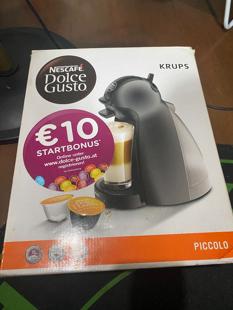 Dolce Gusto Nescafe Krups (Category: Coffee Machines & Makers) located in Pila. Submitted by driftndrape (Listing ID 1377269574, Image 1). Description: RFS: Decluttering, di nagagamit 📍Pila, Laguna | PH 📦LBC, JnT, Lalamove.