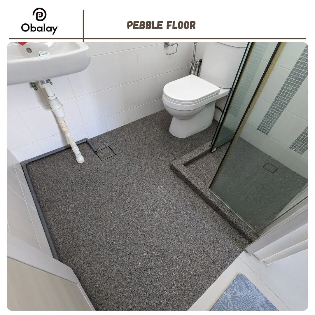 Epoxy Pebble Floor | No Hacking | No Groutlines | Anti-slip63109200469250114