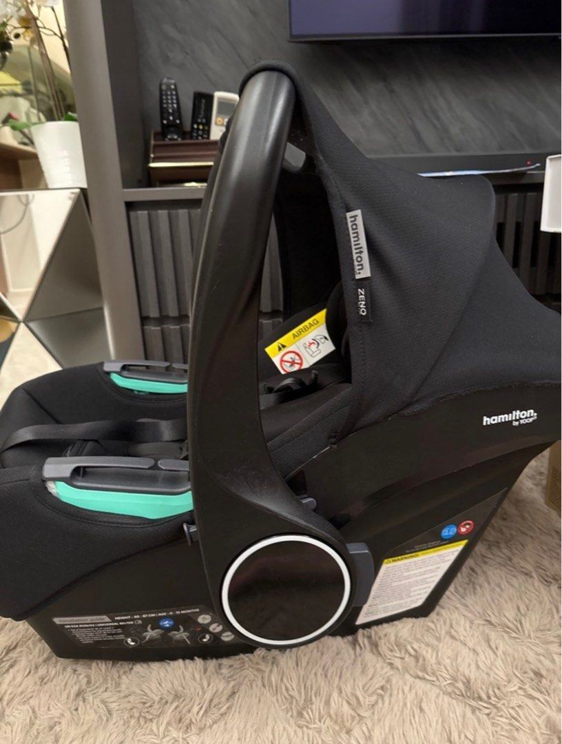 Hamilton Zeno Car seat Infant (Category: Car Seats) located in Singapore. Submitted by h.m.u (Listing ID 1377270795, Image 2). Description: Used less than 10times. Comes with adaptor. Vacuumed and cleaned. Fast deal @ $80 .