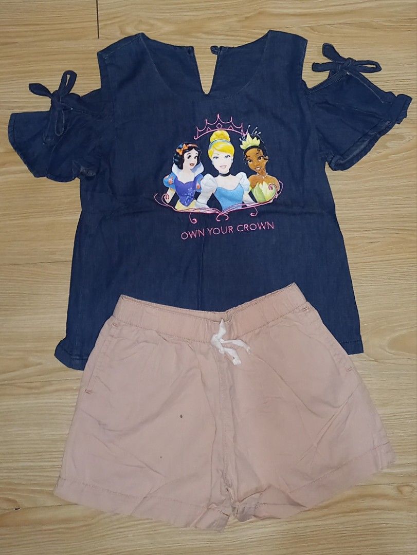 Kids Terno Brand: Just Jeans - Php 150 (Category: Babies & Kids Fashion) located in Paranaque City. Submitted by hayleyspl (Listing ID 1377310987, Image 1). Description: Own your crown blue top Size 10 Just jeans short Size 4T.