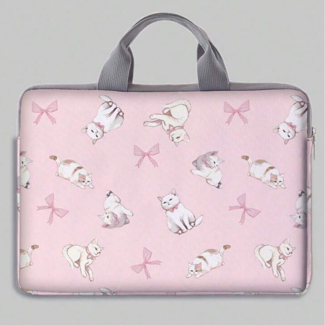 Laptop Bag w/ Handle 14.9 inch Pink Coquette Cat Cute Ribbon (Category: Laptop Bags & Sleeves) located in Singapore. Submitted by crsytal_lim (Listing ID 1377359400, Image 2). Description: - bought the wrong size 🥲 - meet ups only, other locations can be discussed - feel free to ask more.