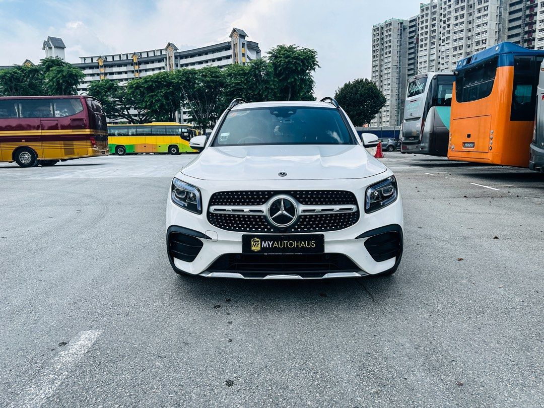 Mercedes-Benz GLB-Class GLB200 AMG Line Premium 7-Seater (A) (Category: Used Cars) located in Singapore. Submitted by supersprint (Listing ID 1377357324, Image 1). Description: Pm to enquire. Features: Last Serviced June 2025 Full Stock Condition Upgraded Front Speakers 20 Inch Forge Rims Paired with Bridgestone 235/45/20 Tires High Spec AMG Line Premium Dual Electric Memory Seats.