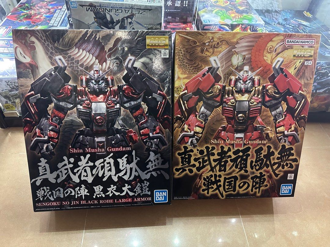 MG SHIN MUSHA GUNDAM 真武者頑駄無戰國之陣黑衣大鎧高達模型
