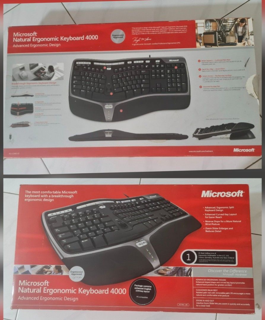 Microsoft Natural Ergonomic Keyboard 400063214853764610110
