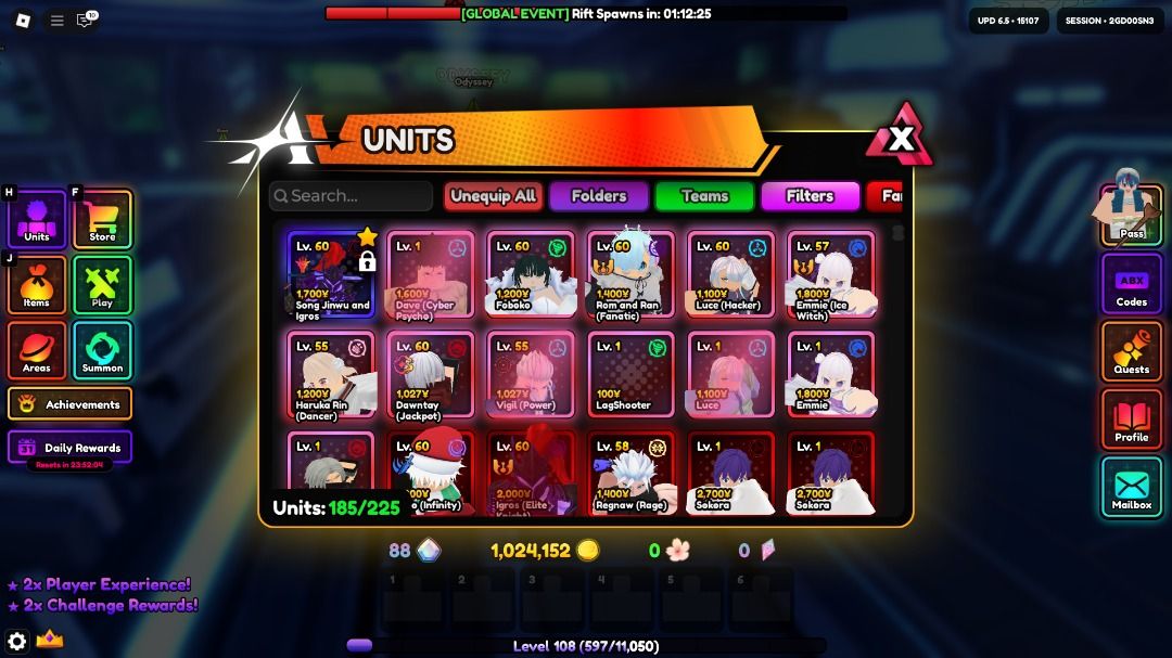 Monarch VSJW Triple Godly Stat Account, Video Gaming, Gaming ...