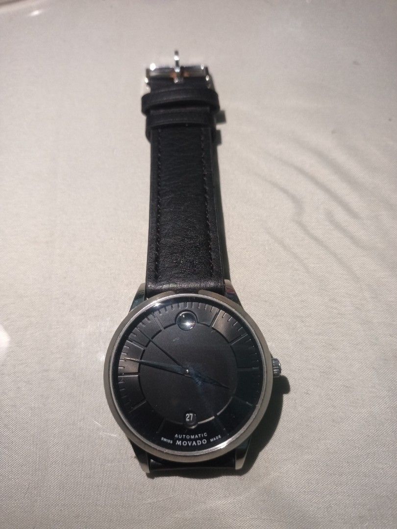 Movado Automatic Watch (Category: Luxury Watches) located in Quezon City. Submitted by bernardzionchonggo (Listing ID 1377313318, Image 2). Description: walang box, new leather strap.