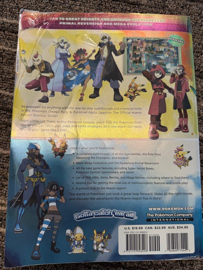Official Pokemon Omega Ruby & Alpha Sapphire Official Hoenn Region ...