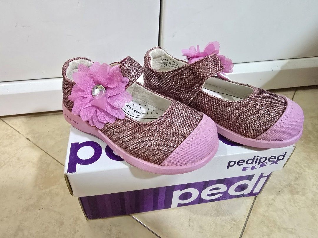 Pink Pediped Baby Girl Shoes Pediped Flex Evie Pink Girl Shoes