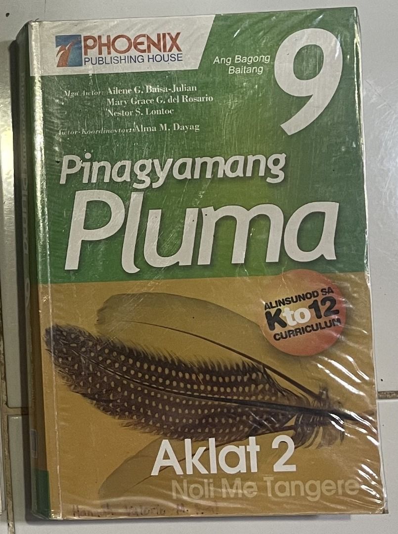 PINAGYAMANG PLUMA AKLAT 2 GRADE 9 (Category: Textbooks) located in Manila. Submitted by john.john89 (Listing ID 1377284808, Image 1). Description: PINAGYAMANG PLUMA AKLAT 2 GRADE 9.