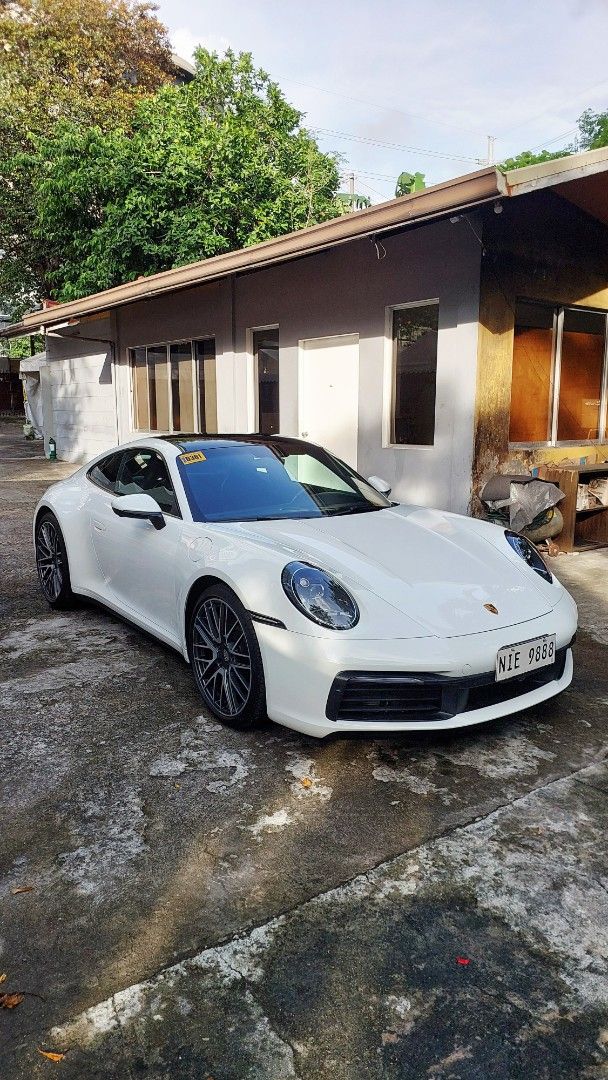 Porsche 992 Carrera 4S Auto (Category: Used Cars) located in Quezon City. Submitted by evo.san (Listing ID 1371927912, Image 2). Description: 2022 Carrera 4S White 10,000km Akrapovic exhaust 20/21 wheels P14,450,000.