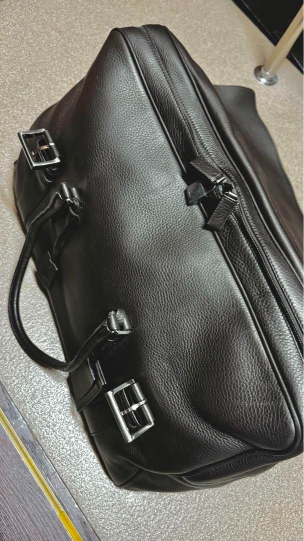 Authentic PRADA Leather Boston Bag Brown (Category: Luxury Bags & Wallets) located in General Trias. Submitted by japan_secondhand_products (Listing ID 1377296131, Image 2). Description: PRADA Prada Boston bag Men's Business Bags Genuine Leather Brown Dark Brown Size: Approx. 57 x 30 x 31 Purchased new Used In good condition It has only been used a few times and has no noticeable scratches, but it is a used item. Please refrain from purchasing if