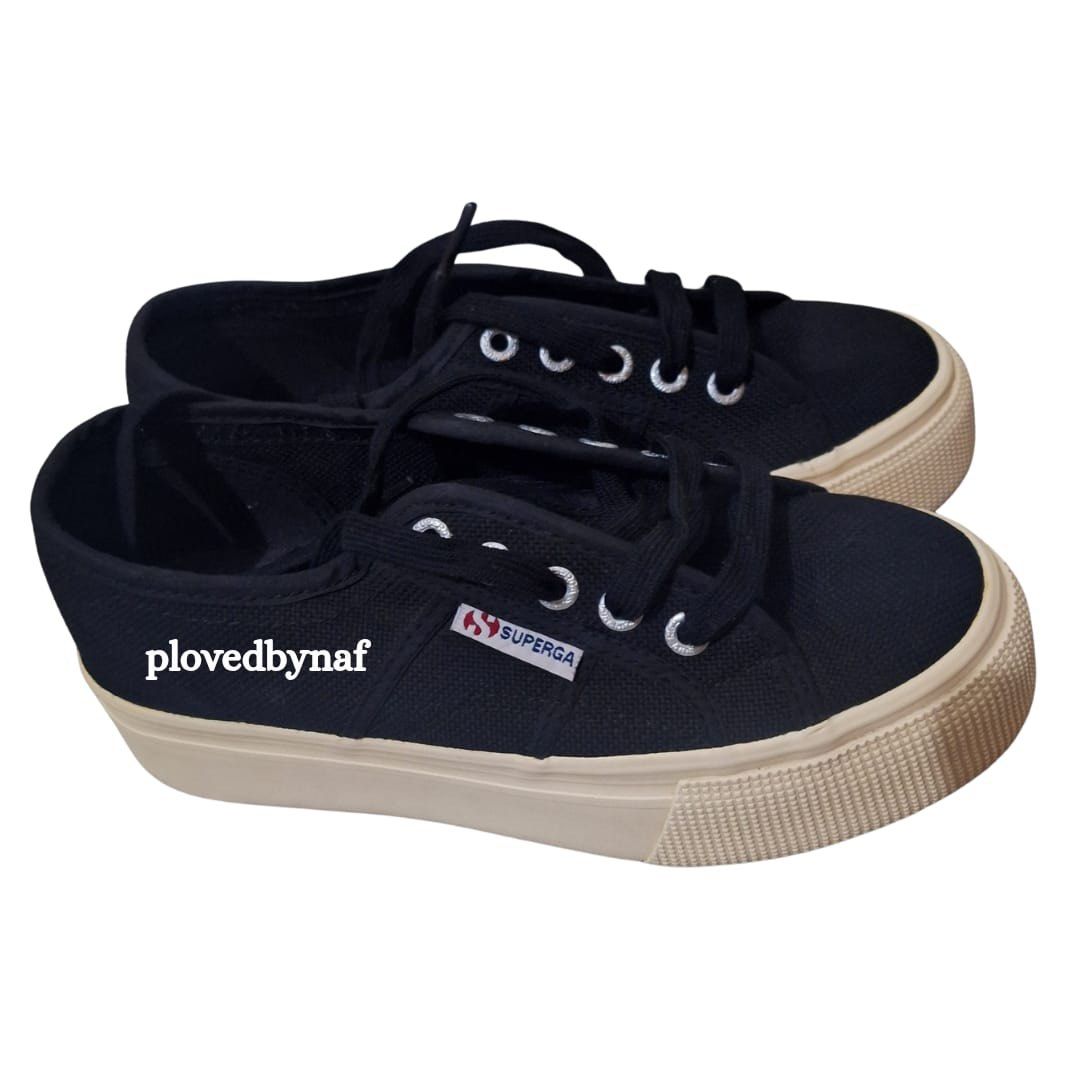 PRELOVED Sepatu Wanita Superga 2790-ACOTW Linea Up and Down Hitam (Size  36)