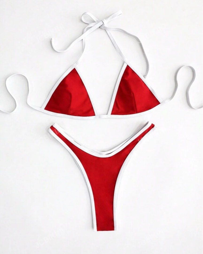 Red Contrast Bikini (Category: Bikinis & Swimsuits) located in Cebu City. Submitted by pepperoni_ (Listing ID 1377317468, Image 1). Description: Used once. Very chic in actual .
