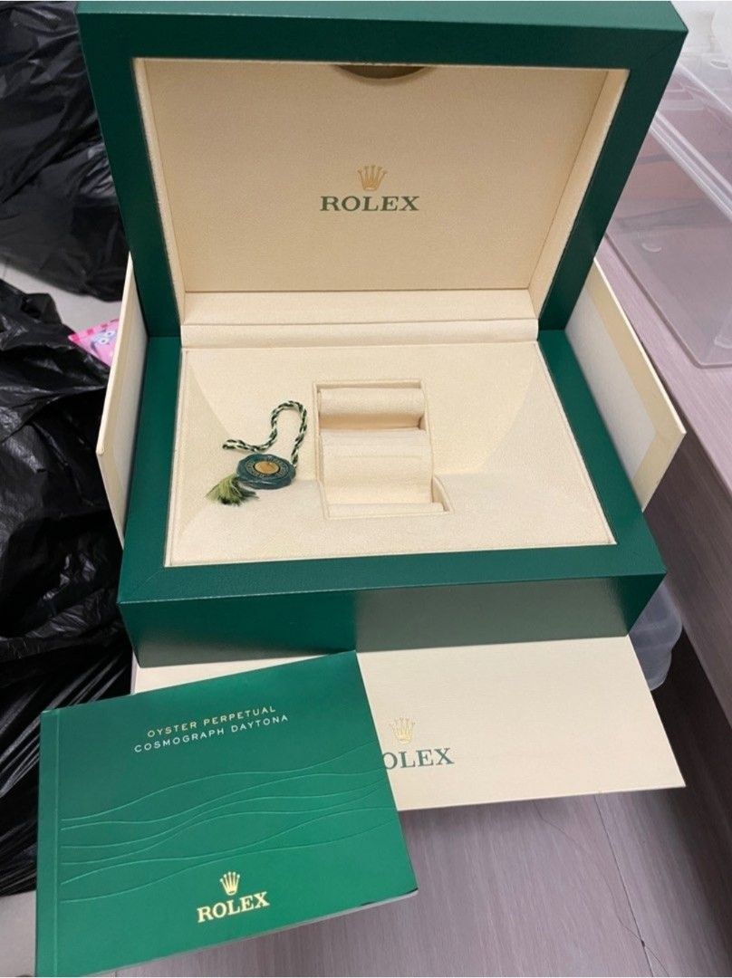劳力士Rolex box brand new watch green box, 男裝, 手錶及配件, 飾物