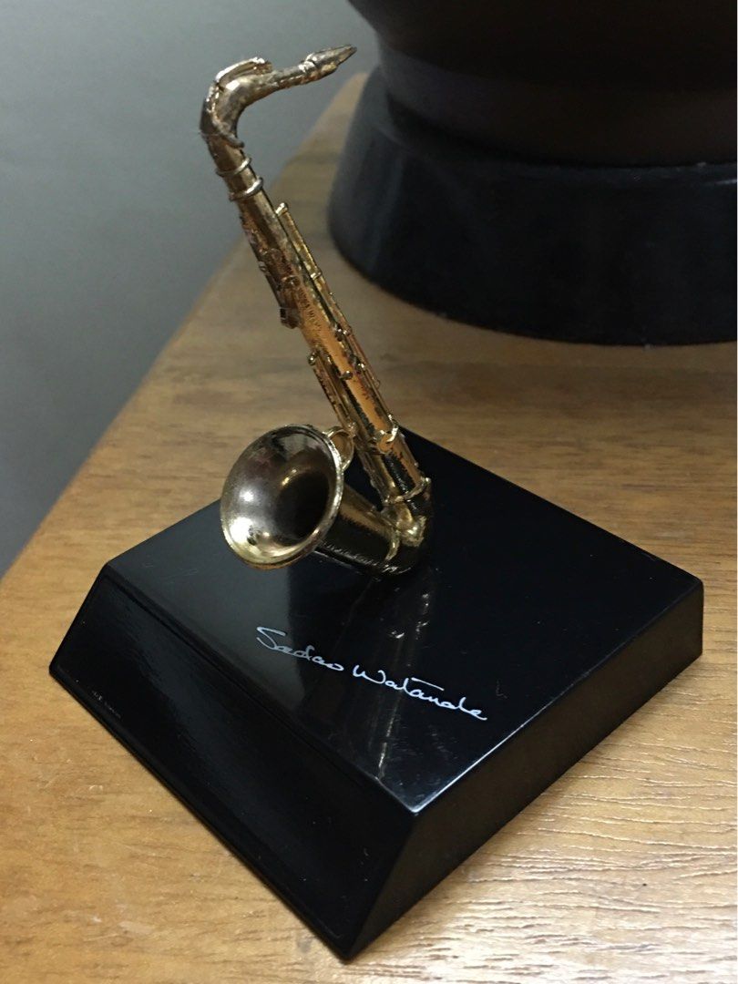 Sadao Watanabe Saxophone Table Display (Category: Musical Instruments) located in Tarlac. Submitted by greatfindstrlc (Listing ID 1377300327, Image 2). Description: Our Jazz idol and his saxophone table or shelf display.. best placed in the music room or audio sound room..