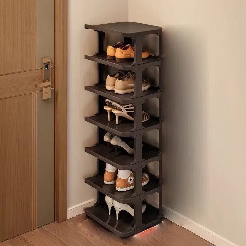 Slim Vertical Stackable Shoe Rack | Space-Saving Multi-Tier Shoe Rack ...