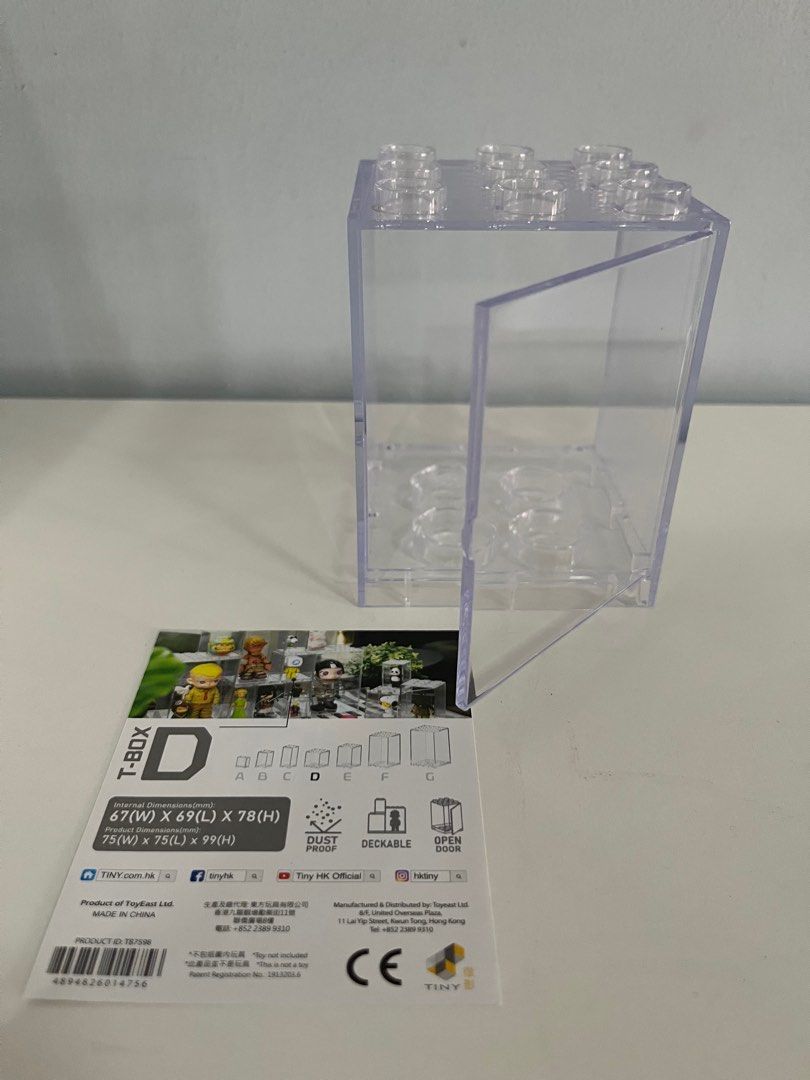 Tiny T-Brick Acrylic Display Case (Style D) (Category: Storage Boxes & Baskets) located in Manila. Submitted by dachshund. (Listing ID 1377265824, Image 2). Description: Acrylic Toy Display Case/Storage Container from Tiny RFS: decluttering.