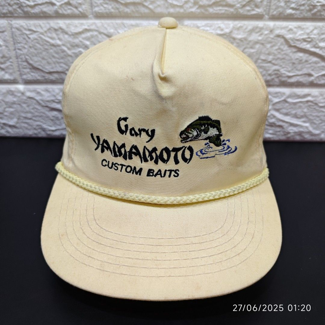 Vintage GARY YAMAMOTO Custom Baits Fishing Outdoor Cap Snapback