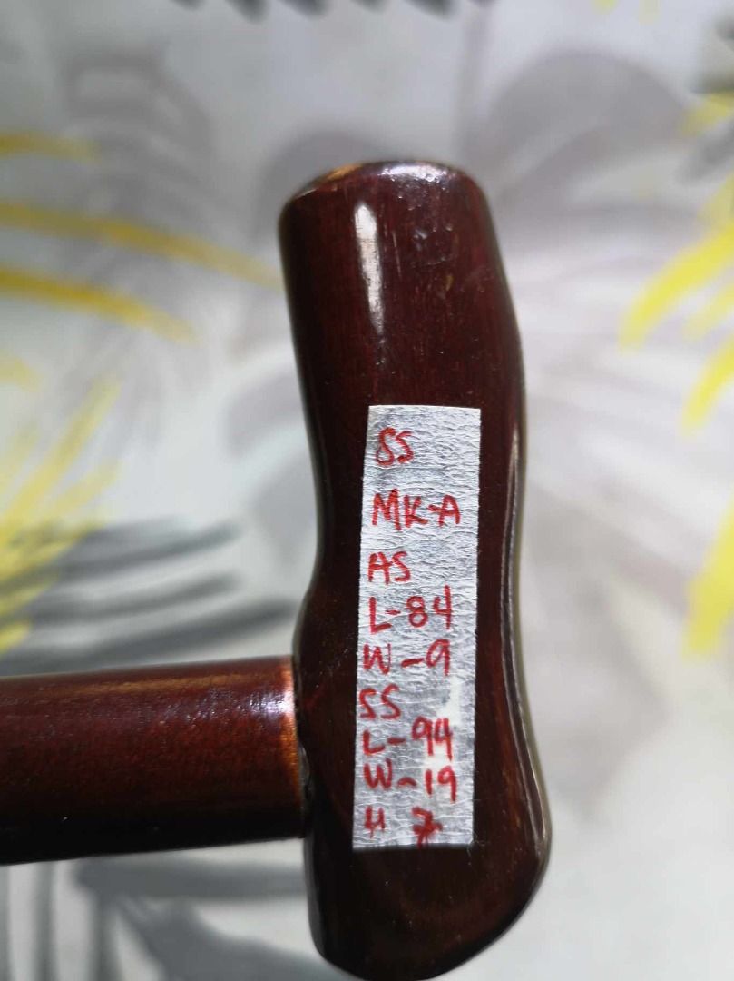 Wooden T Handle Walking Stick (Category: Other Assistive Aids) located in Santa Cruz. Submitted by jmy_surplus.2 (Listing ID 1377290729, Image 3). Description: Size ; L - 84 W - 9 Color ; Brown Type ; Walking Stick Brand ; No brand Material ; Wood Style ; Wooden Walking Stick MK A JMY 2.