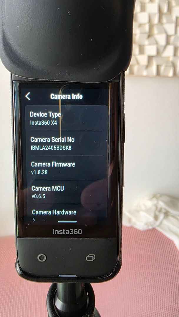 X4 Insta360 (Category: Video Cameras) located in Makati City. Submitted by eduard.angelo (Listing ID 1377223384, Image 2). Description: No issues Cosmetics 9.9/10 (Good Condition) Actual Photo posted📸 No more last priced All buttons are functional Never dropped or bumped ✨️Inclusions: 1 Battery 1 Insta 360 Case 1 insta 360 cloth 1 heat case 1 Charging Cable 1 Insta 360 Pouch RFS :Upgrade to X5 Box and Manuals. NO SD CARD INCLUDED Box ⛩️Location: