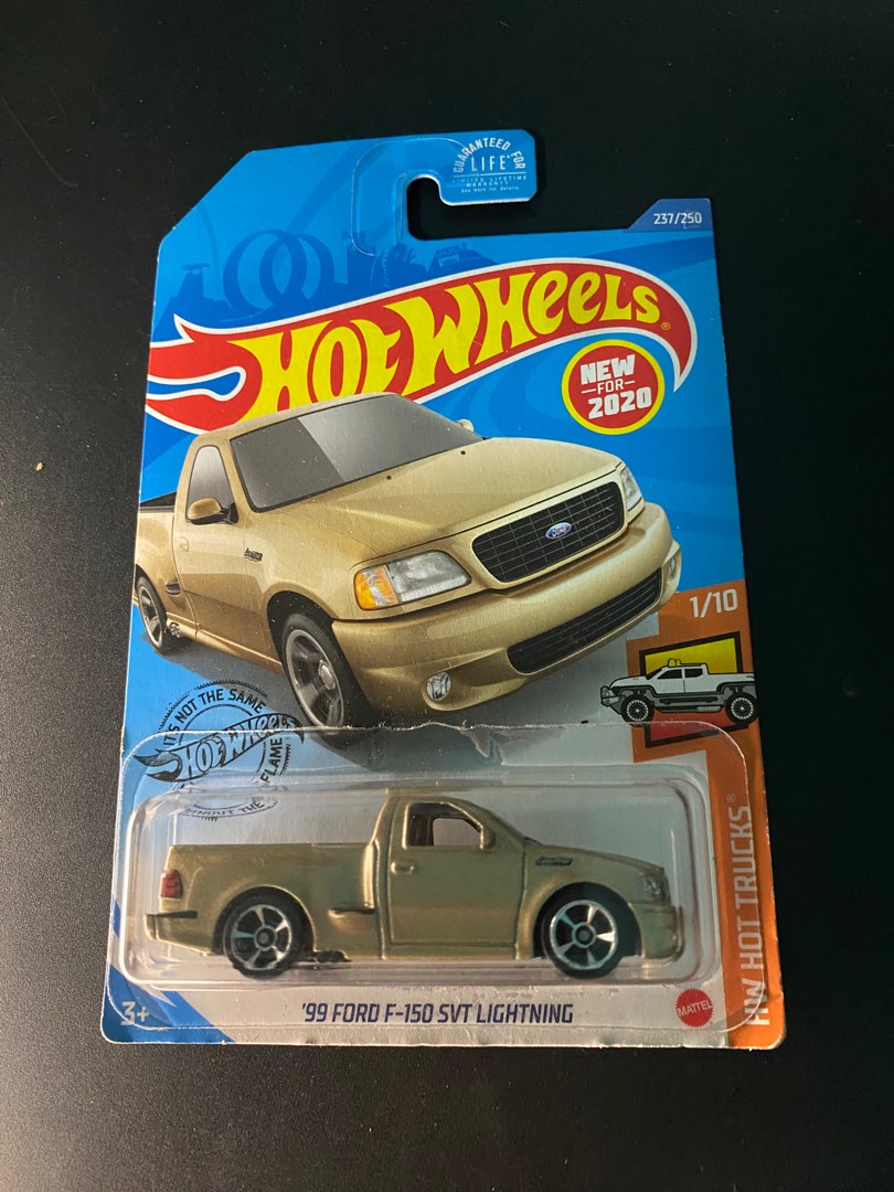 2020 Hot Wheels '99 Ford F 150 SVT Lightning, [Gold] 237/250 Hot Trucks ...