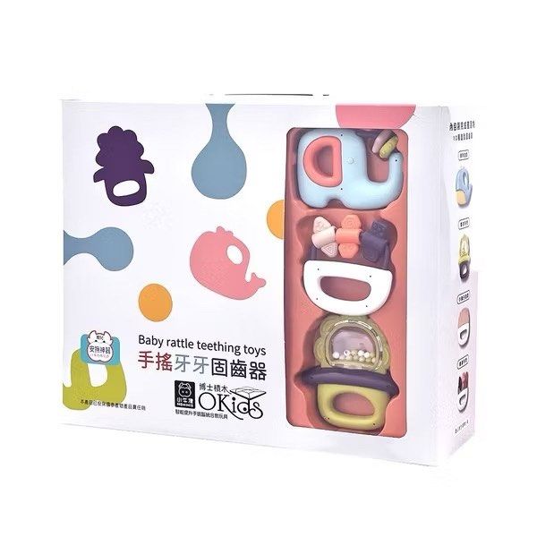 由 cj1001 (刊登 ID 1377484670，圖片 1) 提交，位於 台北市 (Taipei) 的 [全新 ]小牛津 手搖牙牙固齒器10入 (類別：嬰兒玩具)，說明：。