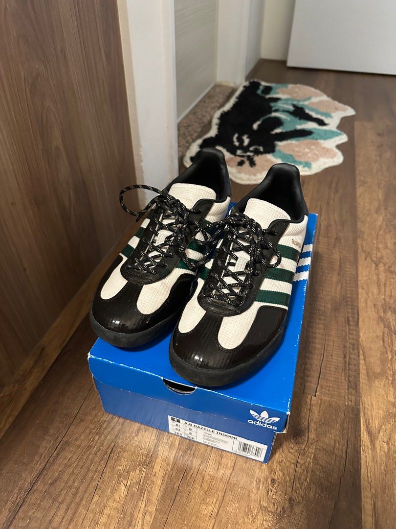 adidas gazelle silver green womens A.B. Gazelle Indoor (Blondey) – Premier main image 0