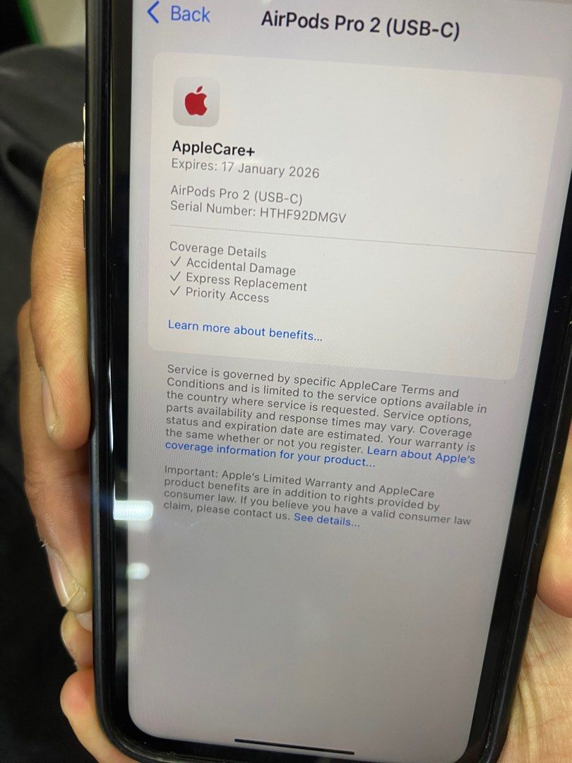 Serial Number Apple Airpods One Year Warranty Apple Warranty How