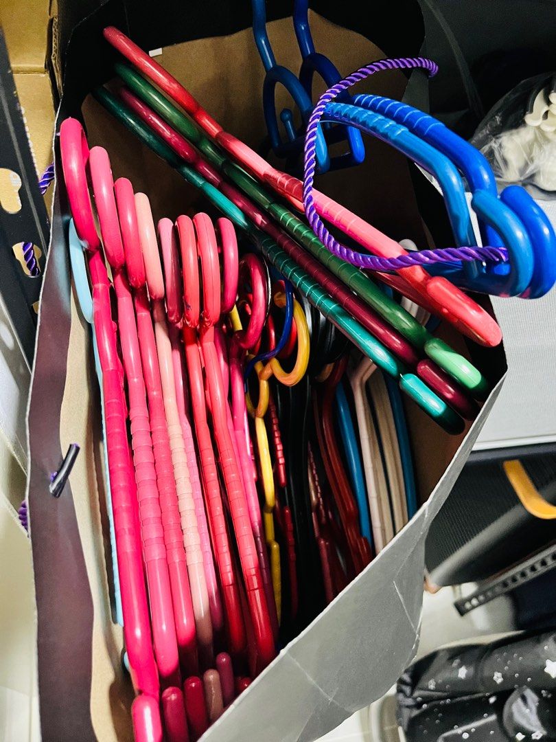 Assorted Colour Clothes Hangers