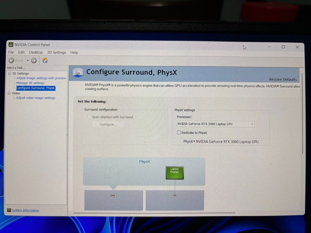 ASUS ROG Zephyrus G14 Gaming Laptop with RTX 3060 (Category: Laptops & Notebooks) located in Singapore. Submitted by retrogameboi (Listing ID 1377548289, Image 3). Description: ASUS ROG Zephyrus G14 gaming laptop. Features an AMD Ryzen 7 5800HS processor, 16GB RAM, and a 1TB storage. Display is 144Hz. Includes an NVIDIA GeForce RTX 3060 Laptop GPU. Ports include USB-C, USB, HDMI, and headphone jack. Minor cosmetic wear on the edges. Screen has sl