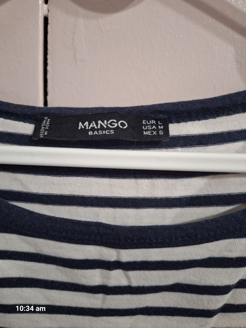 B1_Mango stripe shirt (Category: Shirts) located in Paranaque City. Submitted by chebureche (Listing ID 1377412150, Image 2). Description: crop top.
