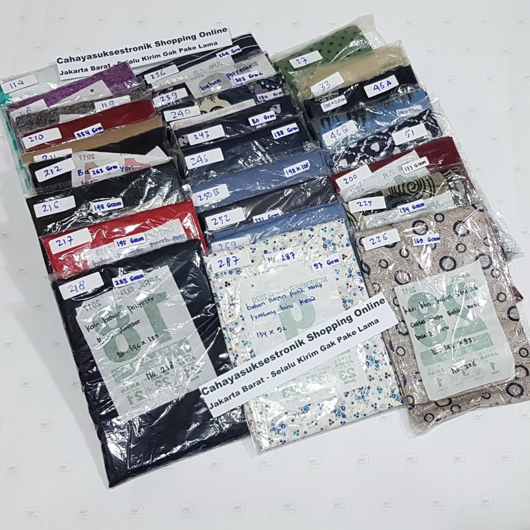 Bahan Kain Motif Warna Souvenir Bahan Craft Kain Perca Kerudung Borongan  Murah Meriah
