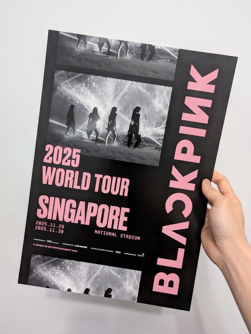 Blackpink Singapore 2025 Concert Poster, Hobbies & Toys, Memorabilia &  Collectibles, K-Wave on Carousell